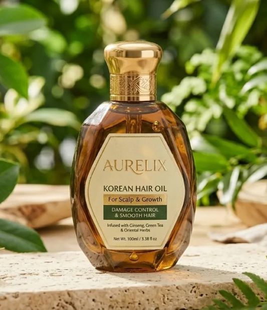 korean Hair Oil for Scalp & Growth - Damage Control & Smooth Hair