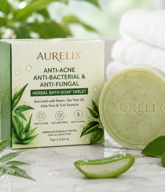 Anti-Acne, Anti-Bacterial & Anti-Fungal Herbal Bath Soap Tablet